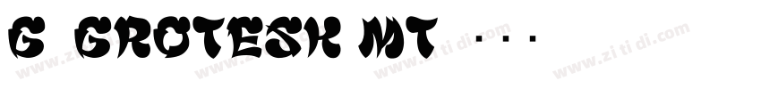 G_Grotesk MT字体转换